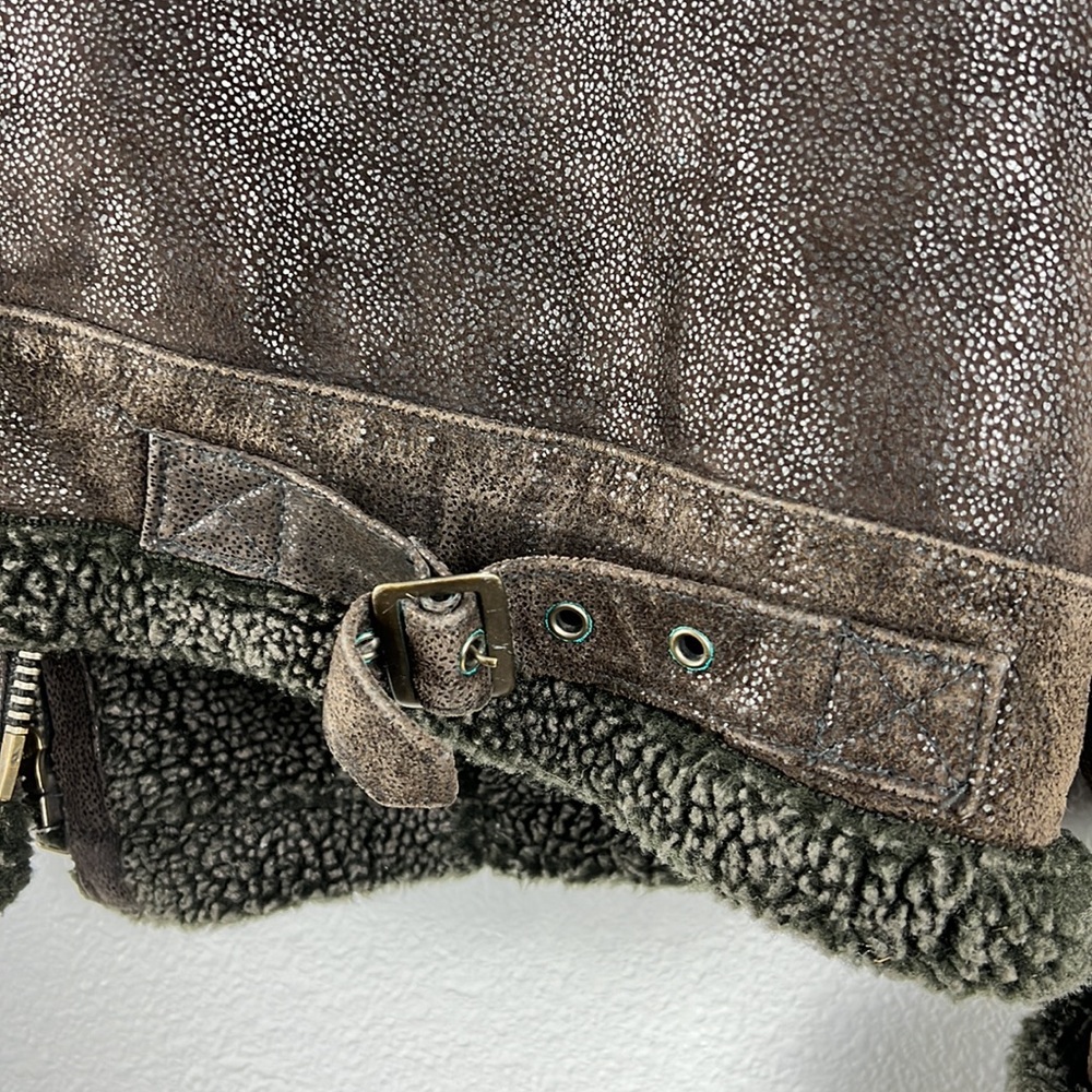 Wilsons Leather Brown Bomber Jacket - Picture 11 of 16